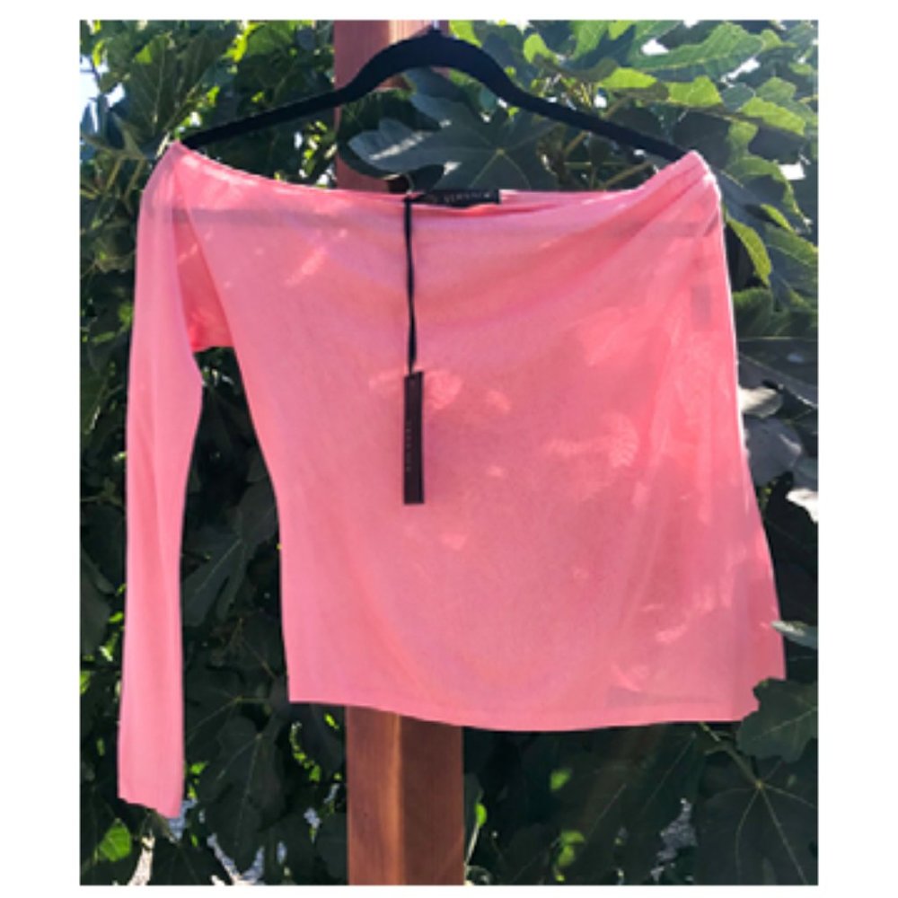 🆕❗️Versace - NWT Pink One Sleeve Blouse - Size 38
